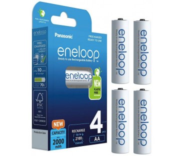 Akumulatorki AA / R6 Panasonic Eneloop 2000mAh BK-3MCDE/4BE (blister 4 szt.)
