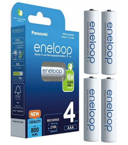 Akumulatorki R03 / AAA Panasonic Eneloop 800mAh BK-4MCDE/4BE (blister 4 szt.)