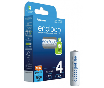 Akumulatorki AA / R6 Panasonic Eneloop 2000mAh BK-3MCDE/4BE (blister 4 szt.)