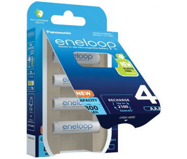 Akumulatorki R03 / AAA Panasonic Eneloop 800mAh BK-4MCDE/4BE (blister 4 szt.)