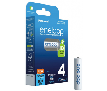 Akumulatorki R03 / AAA Panasonic Eneloop 800mAh BK-4MCDE/4BE (blister 4 szt.)