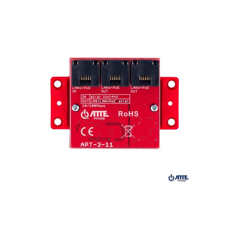 ATTE APT-3-11 Switch PoE 3 portowy 10/100Mbps, extender