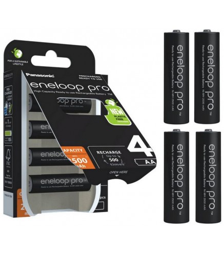 Akumulatorki R6 / AA Panasonic Eneloop PRO 2500mAh Ni-MH BK-3HCDE/4BE (blister 4 szt.)