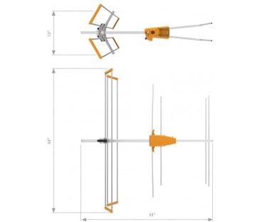 Antena VHF Televes Yagi V BIII, ref. 106601