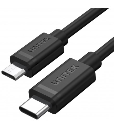 Unitek Y-C473BK przewód USB Typ-C do microUSB 1M