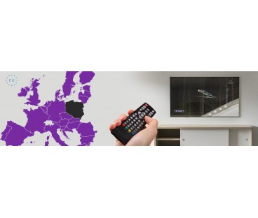 Antena pokojowa DVB-T2 Spacetronik Locus TV zasilacz 45dB