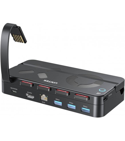 Unitek Stacja dokująca do Nintendo Switch, PD 100W, HDMI 4K, RJ-45, czytnik kart