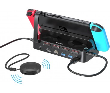 Unitek Stacja dokująca do Nintendo Switch, PD 100W, HDMI 4K, RJ-45, czytnik kart