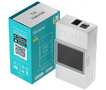 SONOFF TH Elite | THR316D | Przekaźnik Wifi z funkcją pomiaru temperatury oraz wilgotności
