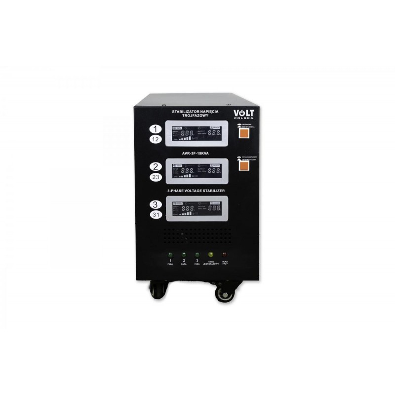 Stabilizator napięcia trójfazowy Volt Polska AVR PRO 15000 3% SERVO 3-F