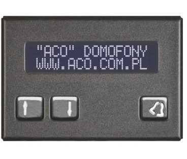 ACO CDN-230E ST Elektroniczny spis lokatorów stal