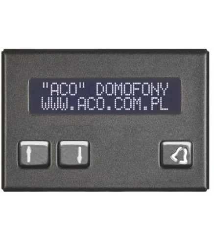 ACO CDN-230E ST Elektroniczny spis lokatorów stal