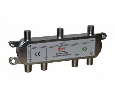 ROZGAŁĘŹNIK-SPLITER 5-2400 Mhz CORAB 6 DROŻNY Z PRZEJŚCIEM NAPIĘCIA
