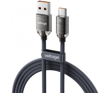 Kabel USB-A / USB-C Voltage PureCrystal 66W 100cm czarny