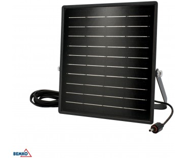 NAŚWIETLACZ SOLARNY LED BEMKO SOLPAR 10W 1500LM 3000/4000K IP65 CZARNY CZ. PIR