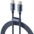 Kabel USB-C / USB-C Voltage PureCrystal 100W PD 100cm niebieski