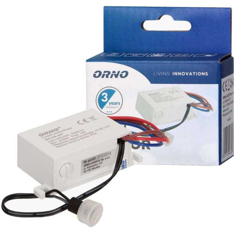 Czujnik  ORNO OR-CR-227 zmierzchowy MINI z zewnętrzną sondą, IP54