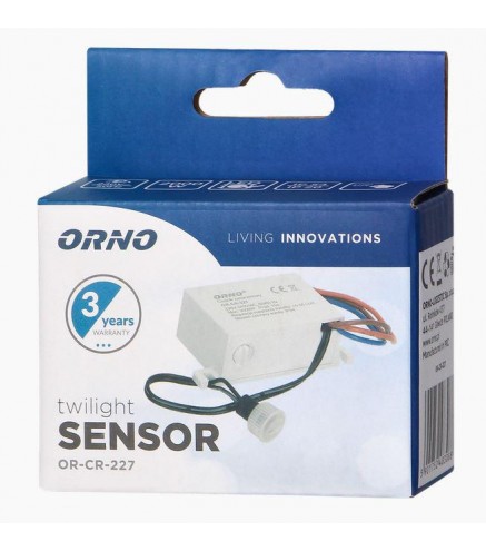 Czujnik  ORNO OR-CR-227 zmierzchowy MINI z zewnętrzną sondą, IP54
