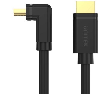 Kabel HDMI Unitek Y-C1001 kątowy HDMI 2.0 90 stopni 4K 2m