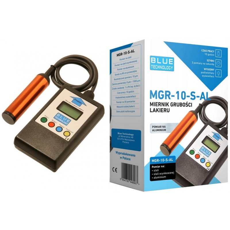 Miernik grubości lakieru Blue Technology MGR-10-S-AL