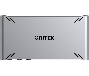 Przełącznik KVM Unitek USB-C 10Gbps z HDMI i transferem plików między systemami