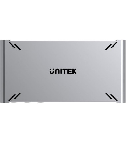Przełącznik KVM Unitek USB-C 10Gbps z HDMI i transferem plików między systemami