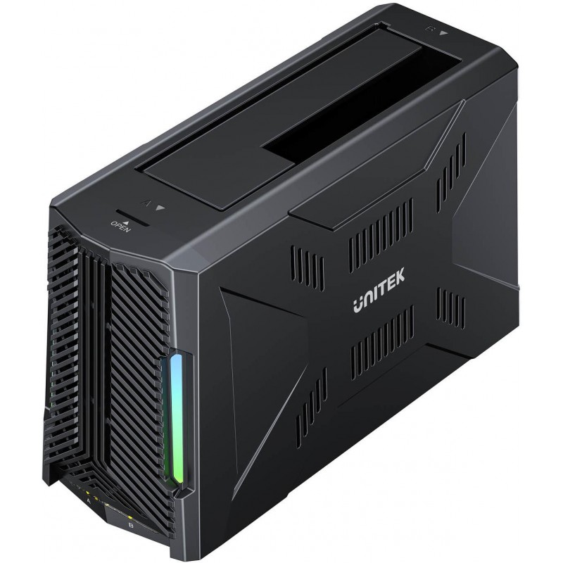 Unitek Stacja dokująca, 1x dysk M.2 NVMe, 1x dysk SATA, USB-C 10 Gbps S1234B01-EU