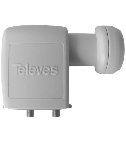 Konwerter Twin Televes ref. 747002 szary