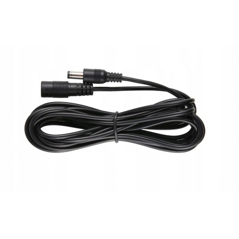 Przedłużacz DC 5.0m dwużyłowy 2x0.5mm2 w oplocie wtyk/gniazdo 2.1x5.5 mm Przedłużacz DC 5.0m dwużyłowy 2x0.5mm2 w oplocie wtyk/gniazdo 2.1x5.5 mm