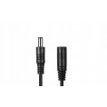 Przedłużacz DC 5.0m dwużyłowy 2x0.5mm2 w oplocie wtyk/gniazdo 2.1x5.5 mm Przedłużacz DC 5.0m dwużyłowy 2x0.5mm2 w oplocie wtyk/gniazdo 2.1x5.5 mm