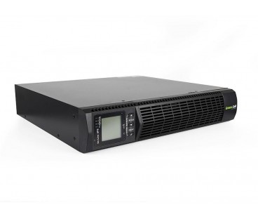 UPS ZASILACZ AWARYJNY Green Cell 1000VA 900W DO SZAFY RACK RTII Z WYŚWIETLACZEM LCD UPS13