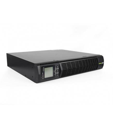 UPS ZASILACZ AWARYJNY Green Cell 1000VA 900W DO SZAFY RACK RTII Z WYŚWIETLACZEM LCD UPS13