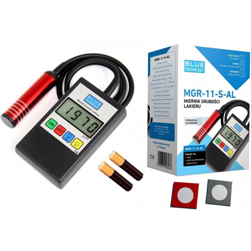 Miernik grubości lakieru Blue Technology MGR-11-S-AL