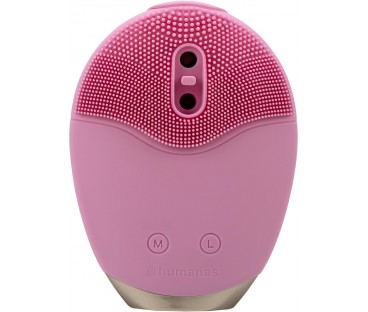Szczoteczka soniczna do pielęgnacji twarzy Humanas Aura Foam - różowa