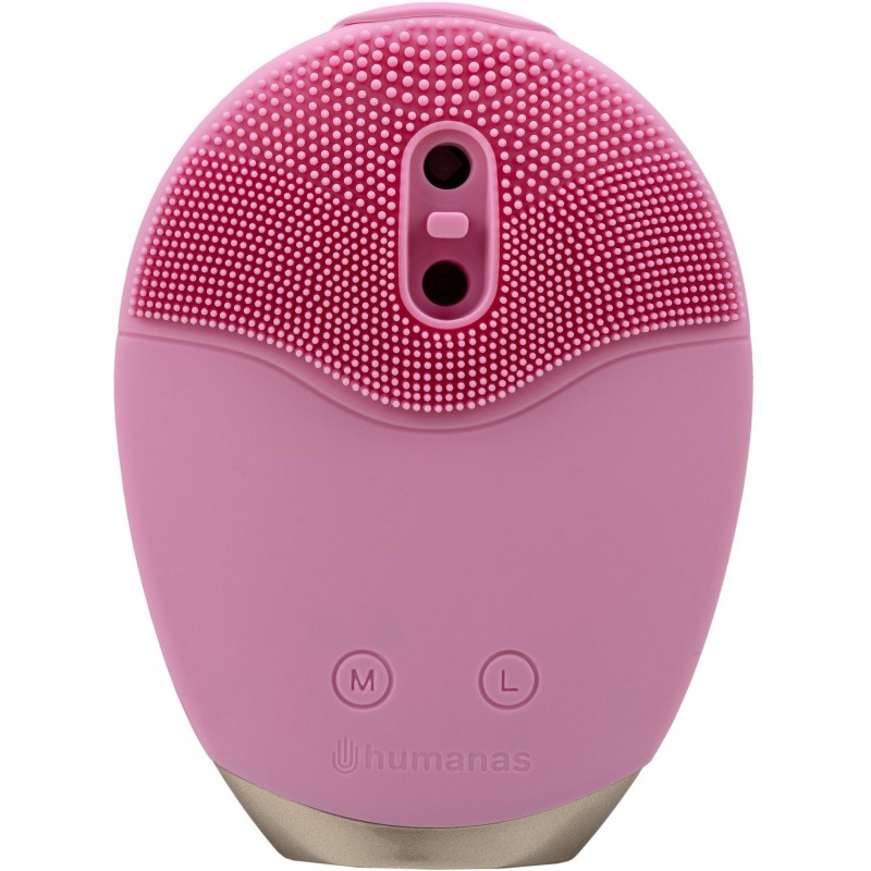 Szczoteczka soniczna do pielęgnacji twarzy Humanas Aura Foam - różowa