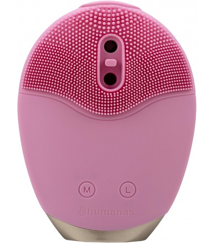 Szczoteczka soniczna do pielęgnacji twarzy Humanas Aura Foam - różowa
