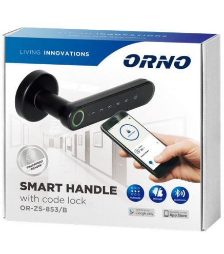 Klamka szyfrowa ORNO z klawiaturą dotykową i funkcją smart OR-ZS-853/B