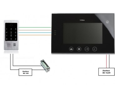 WIDEODOMOFON VIDOS M670B/S20DA
