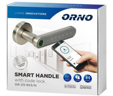 Klamka szyfrowa ORNO z klawiaturą dotykową i funkcją smart OR-ZS-853/N