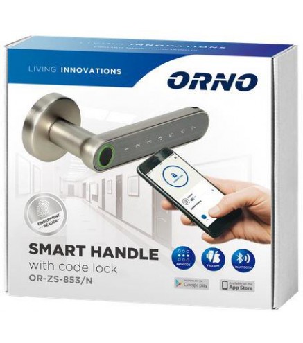 Klamka szyfrowa ORNO z klawiaturą dotykową i funkcją smart OR-ZS-853/N
