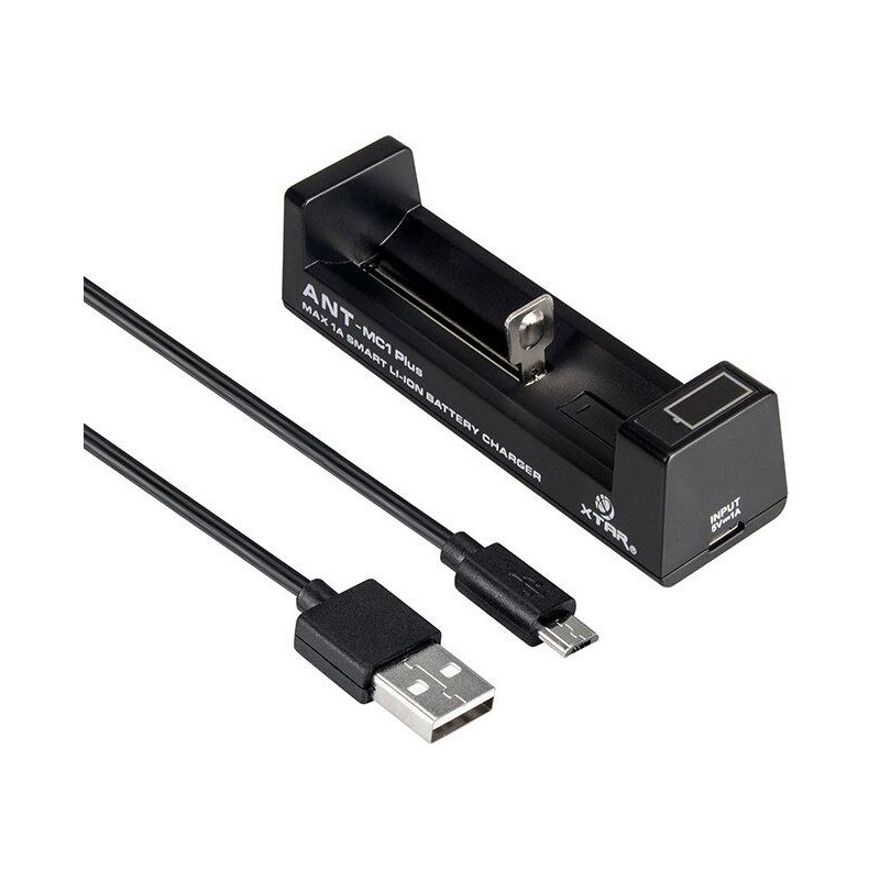 Ładowarka do akumulatorów cylindrycznych Li-ion 18650 Xtar ANT MC1 Plus micro USB-B