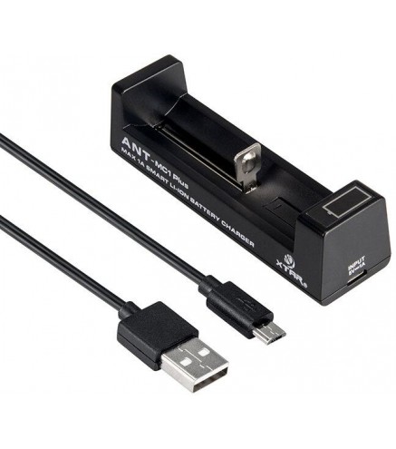 Ładowarka do akumulatorów cylindrycznych Li-ion 18650 Xtar ANT MC1 Plus micro USB-B