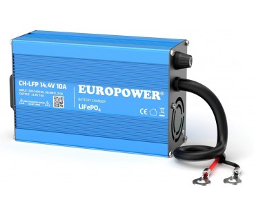 ŁADOWARKA PROSTOWNIK DO AKUMULATORÓW LiFePO4 EUROPOWER CH-LFP/12/10 14,4V 10A KONEKTOR M8