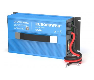 ŁADOWARKA PROSTOWNIK DO AKUMULATORÓW LiFePO4 EUROPOWER CH-LFP/12/50 14,6V 50A KONEKTOR M8