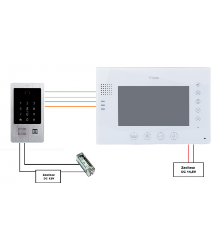 Wideodomofon VIDOS M670W-S2/S20DA