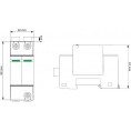 Ogranicznik przepięć fotowoltaiczny DC PV30 klasy T2 (C) 2P 1000V VCX