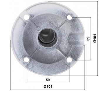 UCHWYT DO KAMER TELESKOPOWY SUFITOWY BR-60X120-W