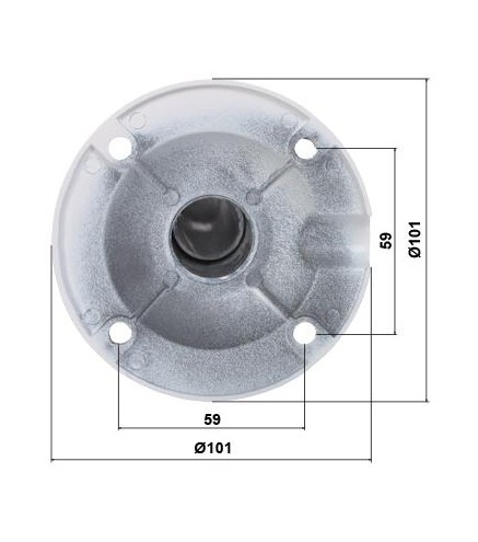 UCHWYT DO KAMER TELESKOPOWY SUFITOWY BR-60X120-W