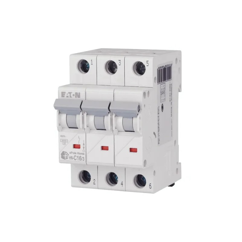 EATON WYŁĄCZNIK NADPRĄDOWY C 16A 3P 3M 6KA HN-C16/3