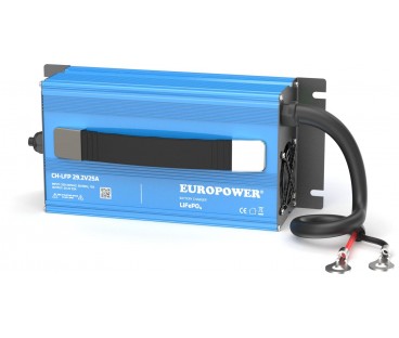 ŁADOWARKA PROSTOWNIK DO AKUMULATORÓW LiFePO4 EUROPOWER CH-LFP/24/25 29,2V 25A KONEKTOR M8